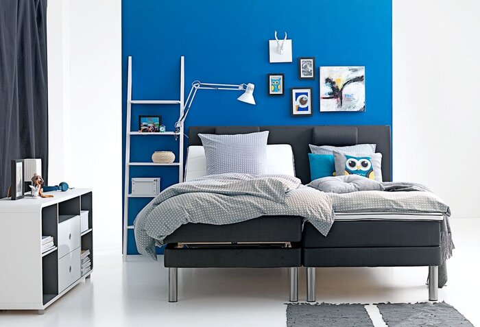 thiết kế phòng ngủ đẹp cho bé với gam màu xanh bắt mắt